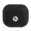 BMW BMA3SSLBK AirPods 3 cover czarny/black Geniune Leather Silver Logo