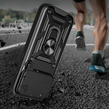 HURTEL ETUI HYBRID ARMOR CAMSHIELD DO IPHONE 17 PRO PANCERNE Z OSŁONĄ