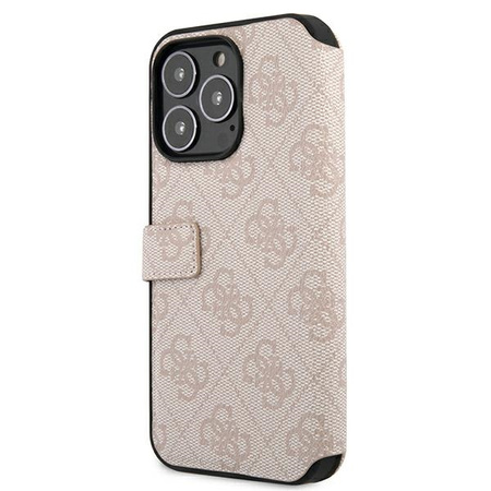 GUESS ETUI Z LOGO DO IPHONE 13 PRO MAX 6,7 KSIĄŻKA Z METALOWYM WYKOŃCZENIEM