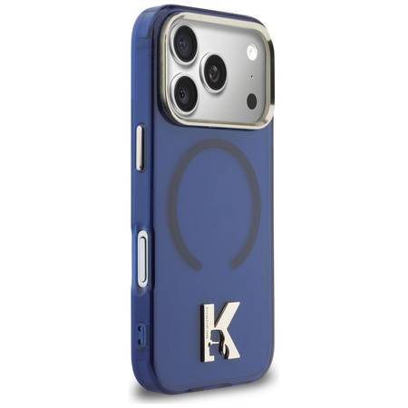 Etui Karl Lagerfeld IML K Head Logo MagSafe do iPhone 17 Pro Max niebieski
