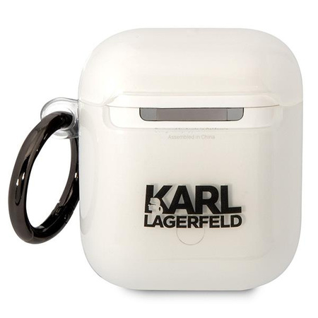 Etui Karl Lagerfeld KLA2HNIKTCT na AirPods 1/2 - przezroczyste Karl's Head