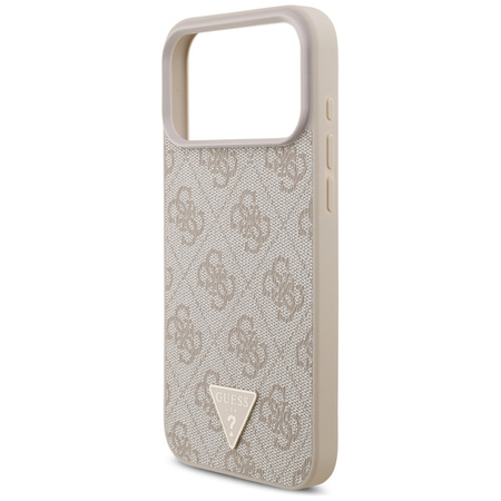 Etui Guess 4G Strap Triangle Logo        MagSafe do iPhone 17 Pro Max różowy