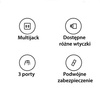 USAMS ŁADOWARKA SIECIOWA 3 PORTY 20W 2XUSB 1XUSB-C DO TABLETÓW SMARTFONÓW