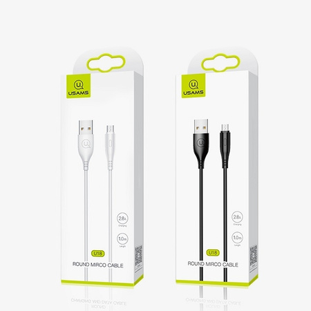 USAMS KABEL MICRO USB DO ANDROID TELEFONÓW XIAOMI HUAWEI 1M 2A FAST CHARGE