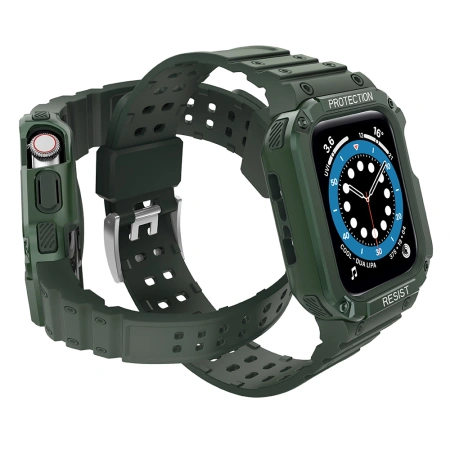 HURTEL PROTECT STRAP BAND OPASKA Z ETUI DO APPLE WATCH 9 8 7 6 5 4 3 2 SE
