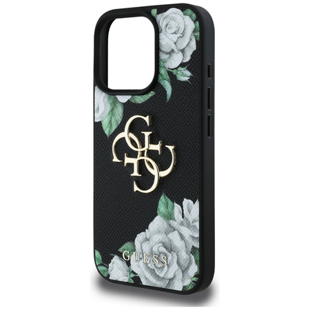 GUESS ETUI CASE DO IPHONE 16 PRO MAX POKROWIEC Z LOGO 4G GRINED ROSES
