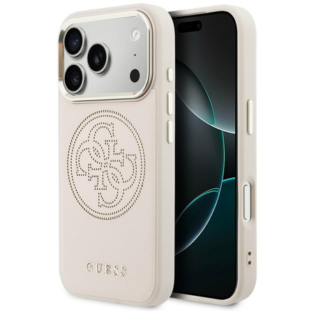 Etui Guess Perforated 4G MagSafe do iPhone 17 Pro Max różowy