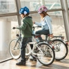 Kask rowerowy dziecięcy Wozinsky  motyw dinozaur 52-56 cm - niebieski