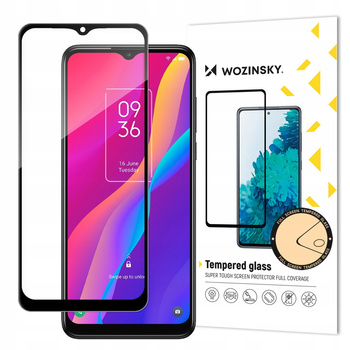 WOZINSKY SZKŁO HARTOWANE FULL GLUE DO TCL 30E OCHRONA Z RAMKĄ CASE FRIENDLY