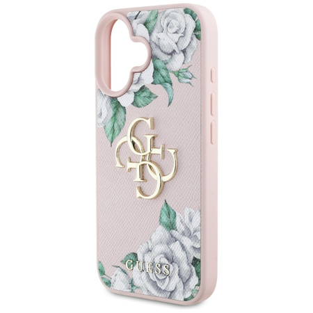 GUESS ETUI CASE POKROWIEC DO IPHONE 16 Z LOGO 4G LUKSUSOWY GRINDED ROSES