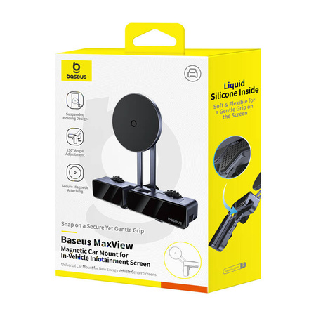 BASEUS UCHWYT MAGNETYCZNY DO TELEFONÓW IPHONE 11 12 13 14 Z REGULACJĄ KĄTA