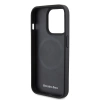 Etui Mercedes Leather&Alu MagSafe na iPhone 15 Pro - srebrne