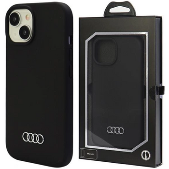 Etui Audi Silicone Case do iPhone 15 Plus - czarne