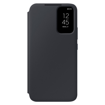 Samsung Smart View Wallet Case etui Samsung Galaxy A34 5G pokrowiec z inteligentną klapką okienkiem portfel na kartę czarne (EF-ZA346CBEGWW)