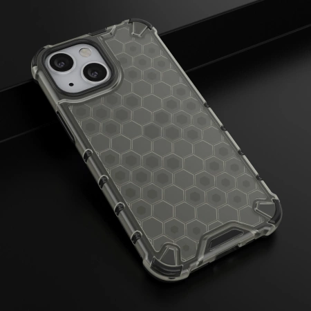 HURTEL ETUI PANCERNE DO IPHONE 13 MINI HONEYCOMB Z ŻELOWĄ RAMKĄ OCHRONNE