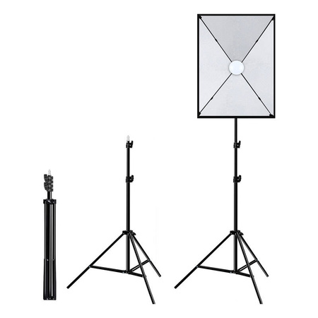 PULUZ ZESTAW FOTOGRAFICZNY SOFTBOX LED 50X70CM DO FOTOGRAFII Z STATYWEM LED