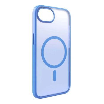Etui silikonowe Puro Gradient MagSafe do iPhone 16e - niebieskie