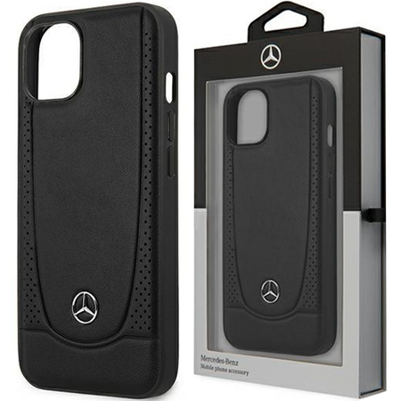 Mercedes MEHCP15MARMBK iPhone 15 Plus 6.7" czarny/black hardcase Leather Urban