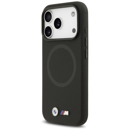 Etui BMW M FW Metal Logo MagSafe do iPhone 17 Pro Max czarny
