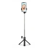 HURTEL SELFIE STICK TELESKOPOWY TRIPOD DO TELEFONÓW 0.7M CZARNY KOMPAKTOWY