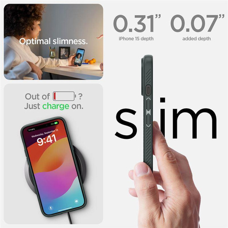SPIGEN LIQUID AIR IPHONE 15 ABYSS GREEN
