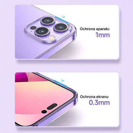 USAMS ETUI PRIMARY DO IPHONE 14 PRO MAX 6,7 TRANSPARENTNY POKROWIEC