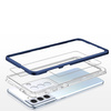 Clear 3in1 etui do Samsung Galaxy S21 5G żelowy pokrowiec z ramką niebieski