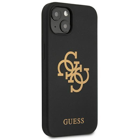 Guess GUHCP13SLS4GGBK iPhone 13 mini 5,4" czarny/black hard case Silicone 4G Logo