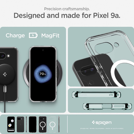 SPIGEN ULTRA HYBRID CASE DO GOOGLE PIXEL 9A DO MAGSAFE TRANSPARENTNY