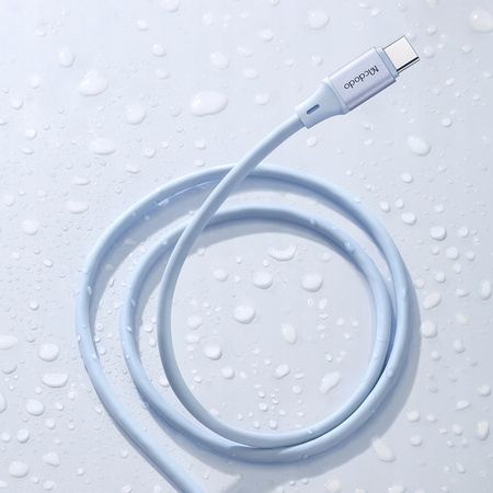 MCDODO KABEL Z WYŚWIETLACZEM USB-C LIGHTNING 36W 2M DO IPHONE 14 FIOLETOWY