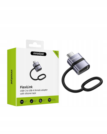 INNOSTYLE ADAPTER PRZEJŚCIÓWKA USB-A 3.0 DO USB-C NA USB TYP C 3A 5GBPS OTG