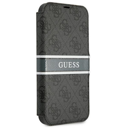 Guess GUBKP13S4GDGR iPhone 13 mini 5,4" szary/grey book 4G Stripe