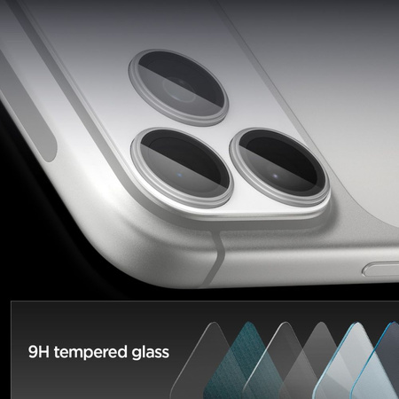 OSŁONA APARATU SPIGEN OPTIK PRO XL GLAS.TR ”EZ FIT” CAMERA PROTECTOR IPHONE 17 PRO SILVER