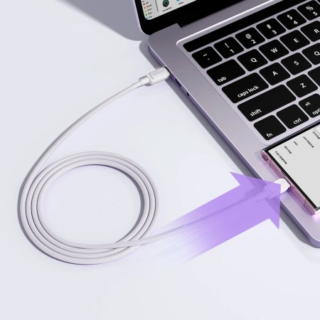 Kabel Joyroom S-A14 USB-C - USB-C 60W 1,2m - biały