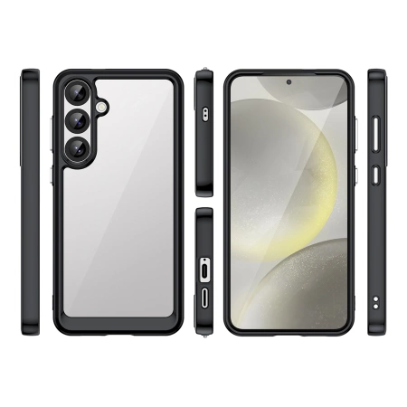 HURTEL ETUI OUTER SPACE CASE DO SAMSUNG GALAXY S25+ Z ŻELOWĄ RAMKĄ