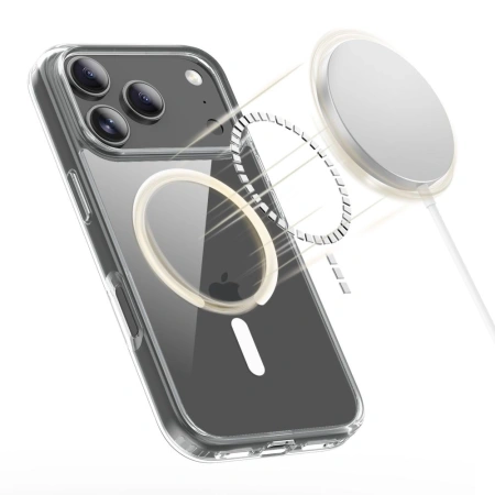 Etui Tech-Protect FlexAir Hybrid MagSafe na iPhone 17 Pro Max - przezroczyste