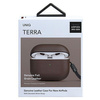 Etui Uniq Terra na AirPods 3 gen. Genuine Leather - brązowe