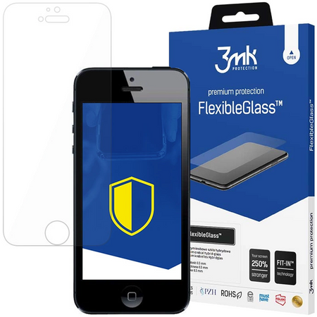 3MK SZKŁO HIBRYDOWE DO IPHONE 5 5S SE FLEXIBLEGLASS OCHRONA EKRANU WYSOKA