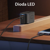 USAMS ŁADOWARKA SIECIOWA 3 PORTY 20W 2XUSB 1XUSB-C DO TABLETÓW SMARTFONÓW