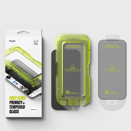 RINGKE SZKŁO PRYWATYZUJĄCE EASY SLIDE 2-PACK DO IPHONE 17 OCHRONA