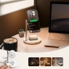 Ładowarka biurkowa Joyroom JR-W23 Qi2 4w1 z wbudowaną lampką nocną indukcyjna - biała