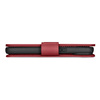 iCarer Wallet Case 2in1 etui iPhone 14 Pro skórzany pokrowiec z klapką Anti-RFID czerwony (WMI14220726-RD)