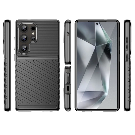 HURTEL ETUI CASE POKROWIEC SILIKONOWY DO SAMSUNG GALAXY S25 ULTRA PANCERNY