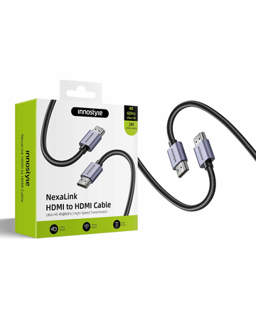 INNOSTYLE KABEL PRZEWÓD HDMI 2.0 DO MONITORA KONSOLI PROJEKTORA 4K 60HZ 2M
