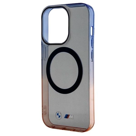 Etui BMW Gradient Bumper MagSafe na iPhone 15 Pro Max - szare