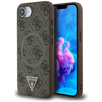 GUESS ETUI 4G RING TRIANGLE LOGO DO MAGSAFE DO IPHONE 16E OCHRONA TELEFONU