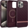 Etui Caseology Parallax Mag z MagSafe na iPhone 15 Pro Max - burgundowe