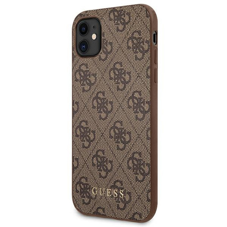 GUESS POKROWIEC DO IPHONE 11 XR 6,1 4G METAL GOLD LOGO Z DODATKOWĄ OCHRONĄ