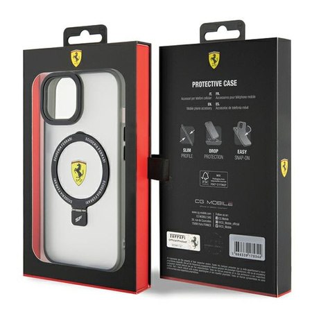 FERRARI ETUI RING STAND DO IPHONE 15 PLUS 6.7 DO MAGSAFE 2023 Z FUNKCJĄ