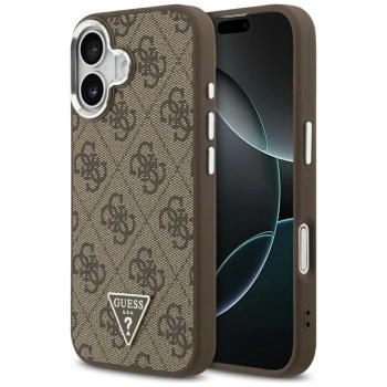 GUESS ETUI CASE DO IPHONE 17 Z LOGO TRIANGLE MAGSAFE SKÓRZANE